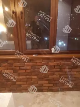 Отделка с объединением балкона и комнаты Отделка с объединением балкона и комнаты