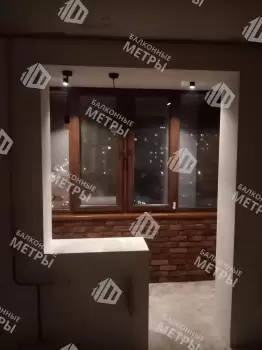 Отделка с объединением балкона и комнаты Отделка с объединением балкона и комнаты