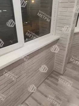 Отделка балкона с установкой теплого пола Отделка балкона с установкой теплого пола